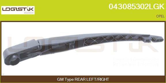 LGK 043085302LGK - Wiper Arm, window cleaning autospares.lv