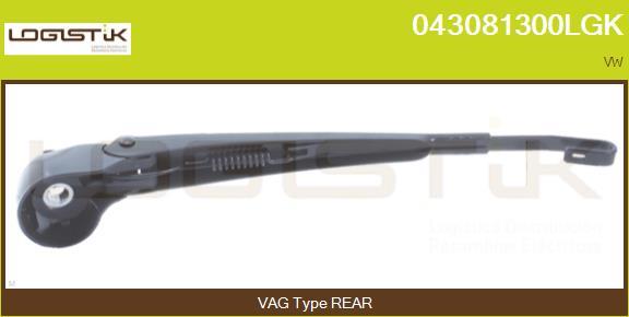 LGK 043081300LGK - Wiper Arm, window cleaning autospares.lv