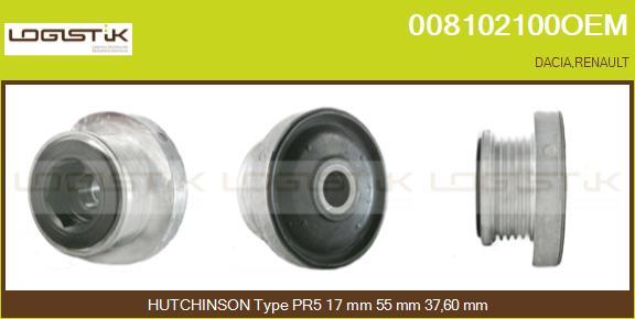 LGK 008102100OEM - Pulley, alternator, freewheel clutch autospares.lv