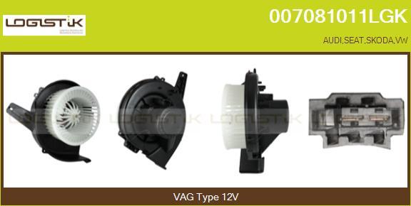 LGK 007081011LGK - Interior Blower autospares.lv