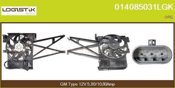 LGK 014085031LGK - Electric Motor, radiator fan autospares.lv