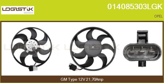 LGK 014085303LGK - Fan, radiator autospares.lv