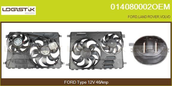 LGK 014080002OEM - Electric Motor, radiator fan autospares.lv