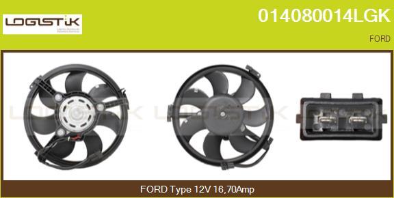 LGK 014080014LGK - Electric Motor, radiator fan autospares.lv