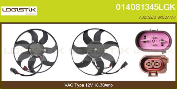 LGK 014081345LGK - Fan, radiator autospares.lv