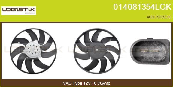 LGK 014081354LGK - Fan, radiator autospares.lv