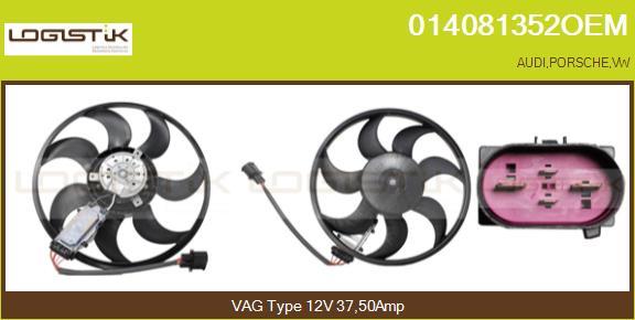 LGK 014081352OEM - Fan, radiator autospares.lv