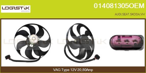 LGK 014081305OEM - Fan, radiator autospares.lv