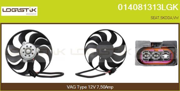 LGK 014081313LGK - Fan, radiator autospares.lv