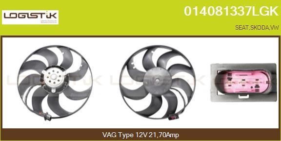 LGK 014081337LGK - Fan, radiator autospares.lv