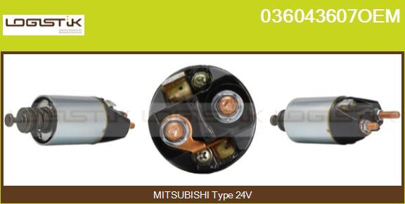 LGK 036043607OEM - Solenoid Switch, starter autospares.lv