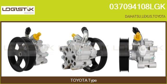 LGK 037094108LGK - Hydraulic Pump, steering system autospares.lv