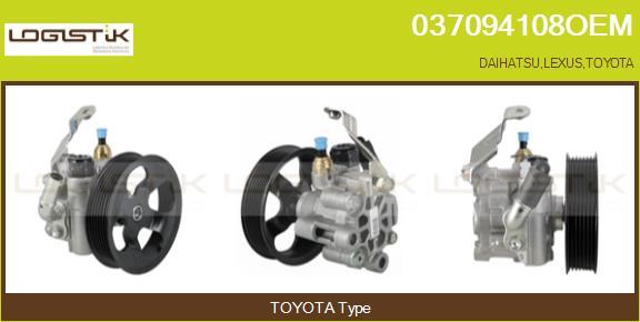 LGK 037094108OEM - Hydraulic Pump, steering system autospares.lv