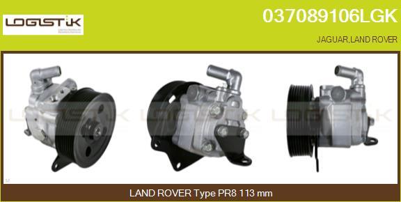 LGK 037089106LGK - Hydraulic Pump, steering system autospares.lv