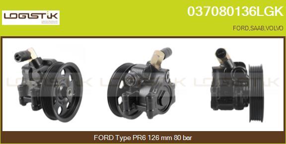 LGK 037080136LGK - Hydraulic Pump, steering system autospares.lv