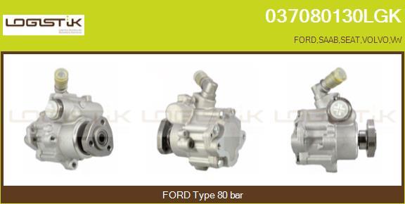 LGK 037080130LGK - Hydraulic Pump, steering system autospares.lv