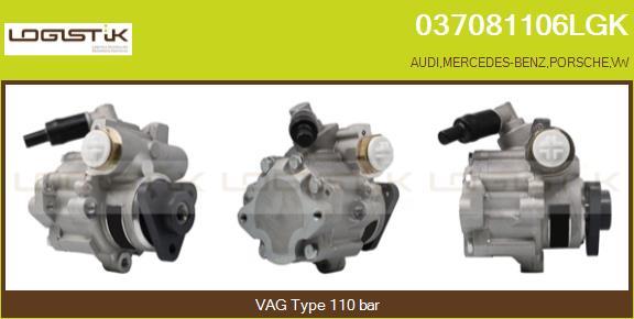 LGK 037081106LGK - Hydraulic Pump, steering system autospares.lv