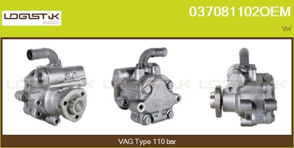 LGK 037081102OEM - Hydraulic Pump, steering system autospares.lv