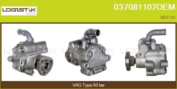 LGK 037081107OEM - Hydraulic Pump, steering system autospares.lv