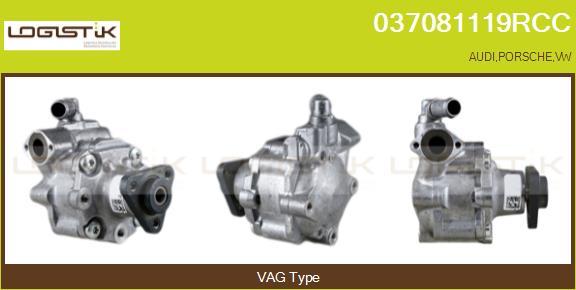 LGK 037081119RCC - Hydraulic Pump, steering system autospares.lv