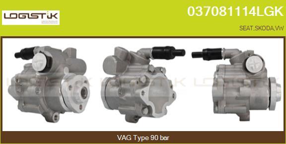 LGK 037081114LGK - Hydraulic Pump, steering system autospares.lv