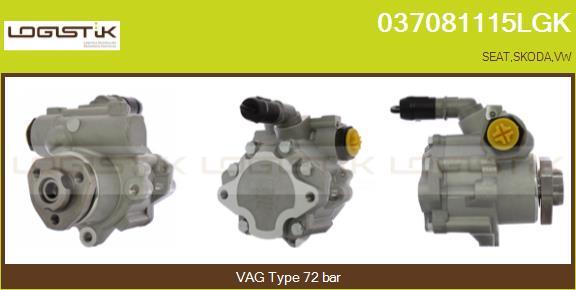 LGK 037081115LGK - Hydraulic Pump, steering system autospares.lv