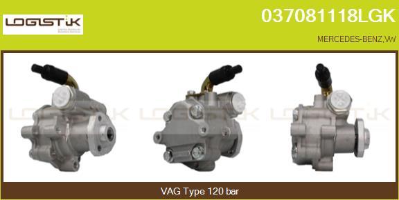 LGK 037081118LGK - Hydraulic Pump, steering system autospares.lv