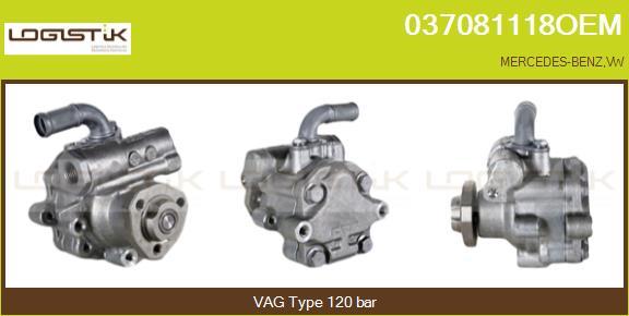 LGK 037081118OEM - Hydraulic Pump, steering system autospares.lv