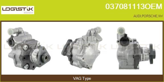 LGK 037081113OEM - Hydraulic Pump, steering system autospares.lv