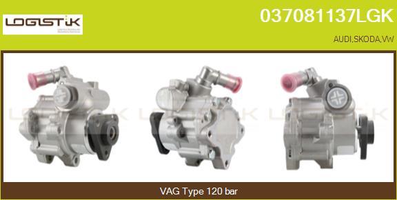 LGK 037081137LGK - Hydraulic Pump, steering system autospares.lv