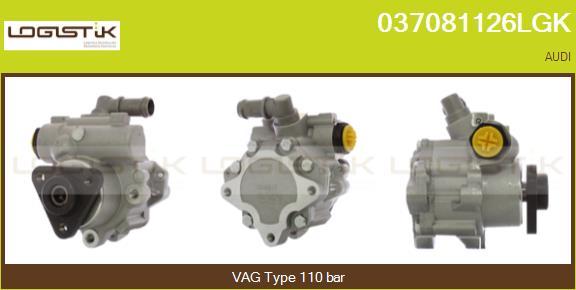 LGK 037081126LGK - Hydraulic Pump, steering system autospares.lv