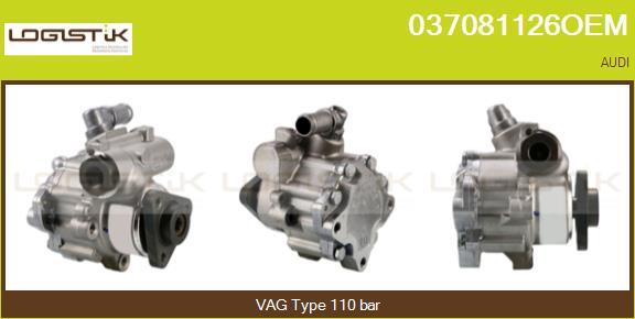 LGK 037081126OEM - Hydraulic Pump, steering system autospares.lv