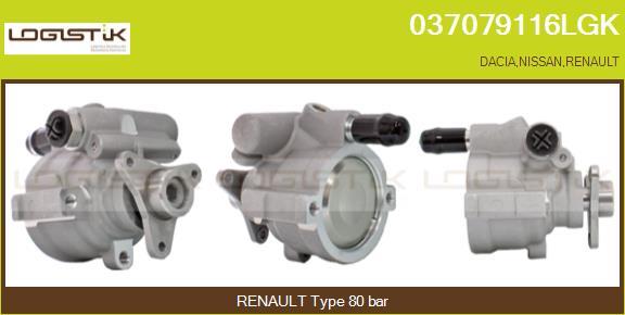 LGK 037079116LGK - Hydraulic Pump, steering system autospares.lv