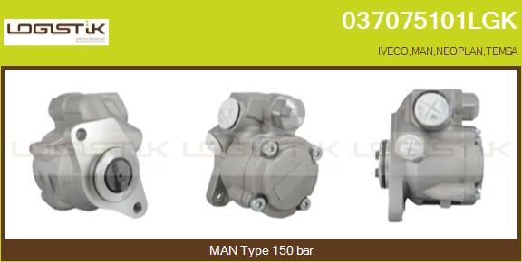 LGK 037075101LGK - Hydraulic Pump, steering system autospares.lv