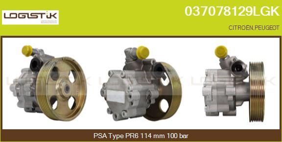 LGK 037078129LGK - Hydraulic Pump, steering system autospares.lv