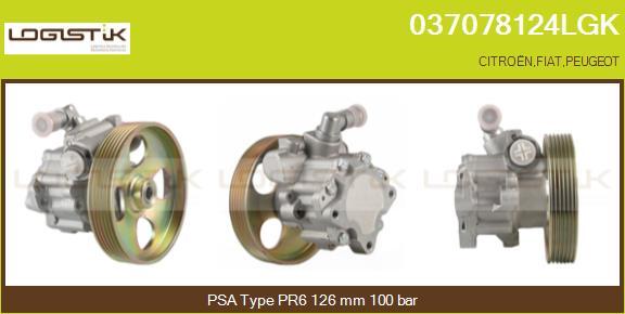 LGK 037078124LGK - Hydraulic Pump, steering system autospares.lv