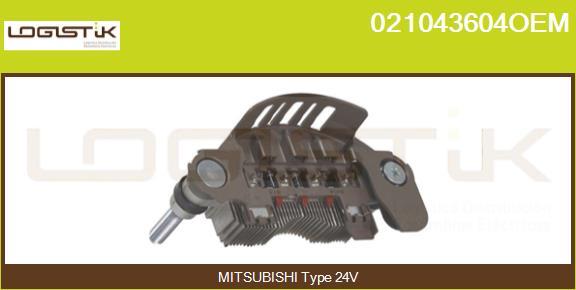 LGK 021043604OEM - Rectifier, alternator autospares.lv