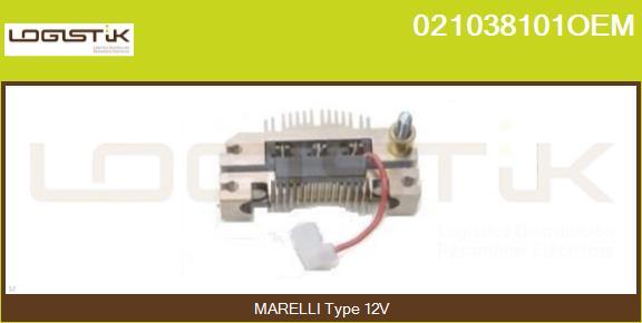 LGK 021038101OEM - Rectifier, alternator autospares.lv