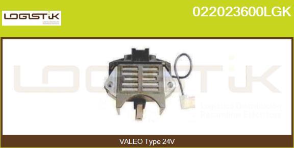 LGK 022023600LGK - Voltage regulator, alternator autospares.lv