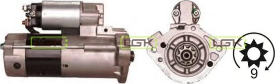 LGK 336386 - Starter autospares.lv