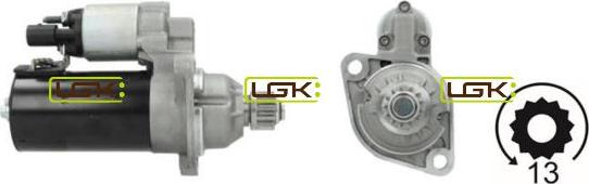 LGK 331708 - Starter autospares.lv