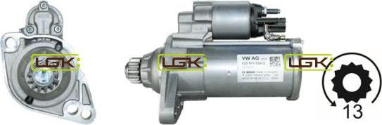 LGK 332185 - Starter autospares.lv