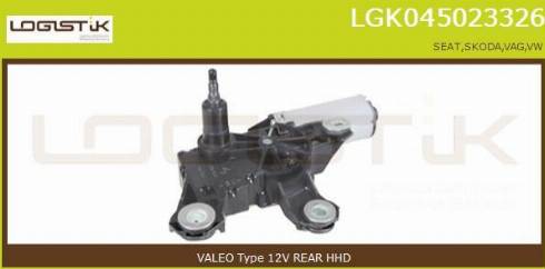 LGK LGK045023326 - Wiper Motor autospares.lv