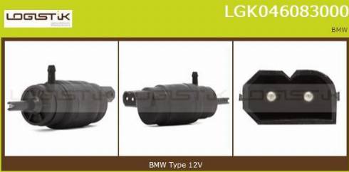 LGK LGK046083000 - Water Pump, window cleaning autospares.lv