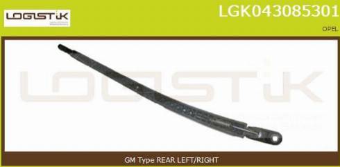 LGK LGK043085301 - Wiper Arm, window cleaning autospares.lv