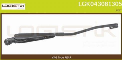 LGK LGK043081305 - Wiper Arm, window cleaning autospares.lv