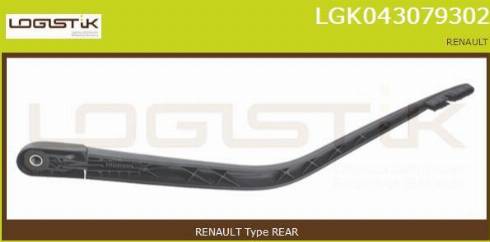 LGK LGK043079302 - Wiper Arm, window cleaning autospares.lv