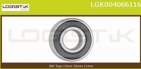 LGK LGK004066116 - Bearing autospares.lv