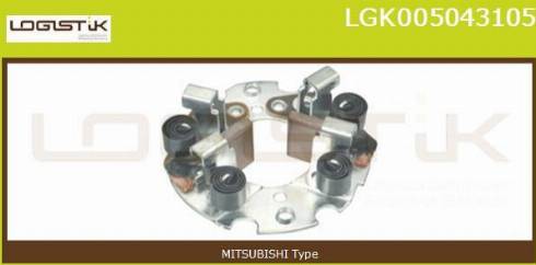 LGK LGK005043105 - Holder, carbon brushes autospares.lv