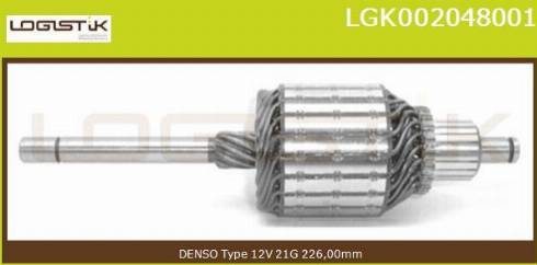 LGK LGK002048001 - Armature, starter autospares.lv